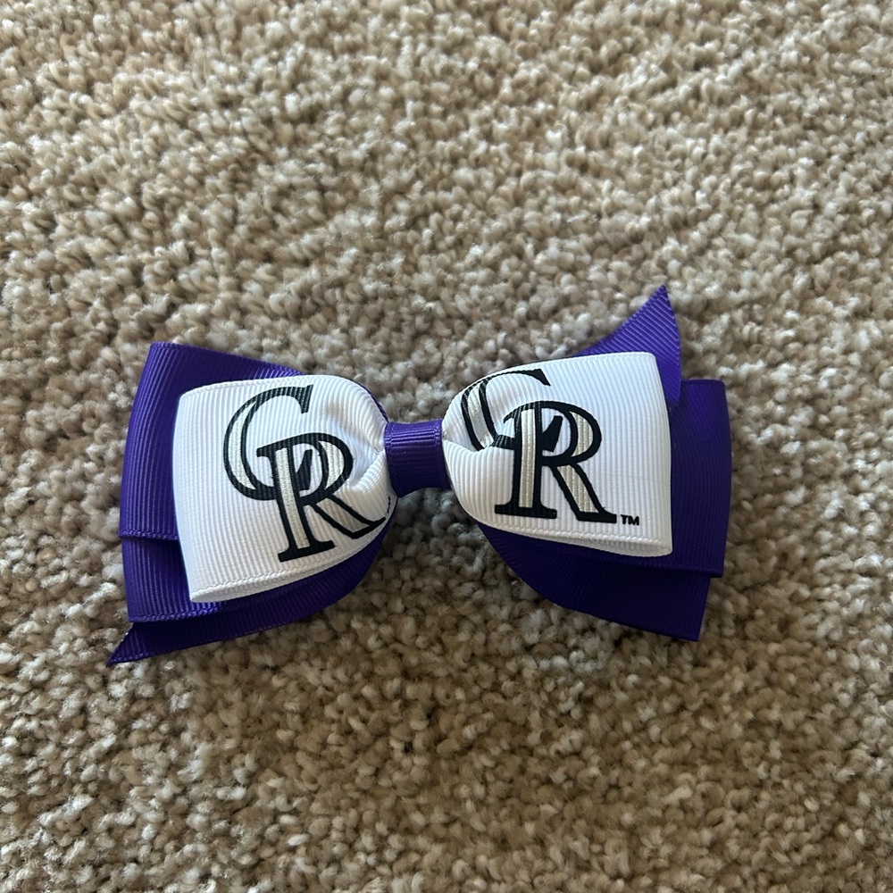 Colorado Rockies hair bow